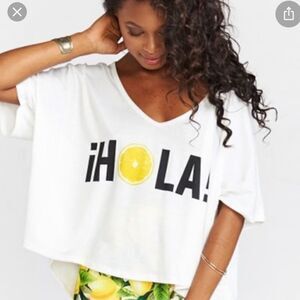 COPY - Show Me Your Mumu Hola! Billy Bob Chop Top